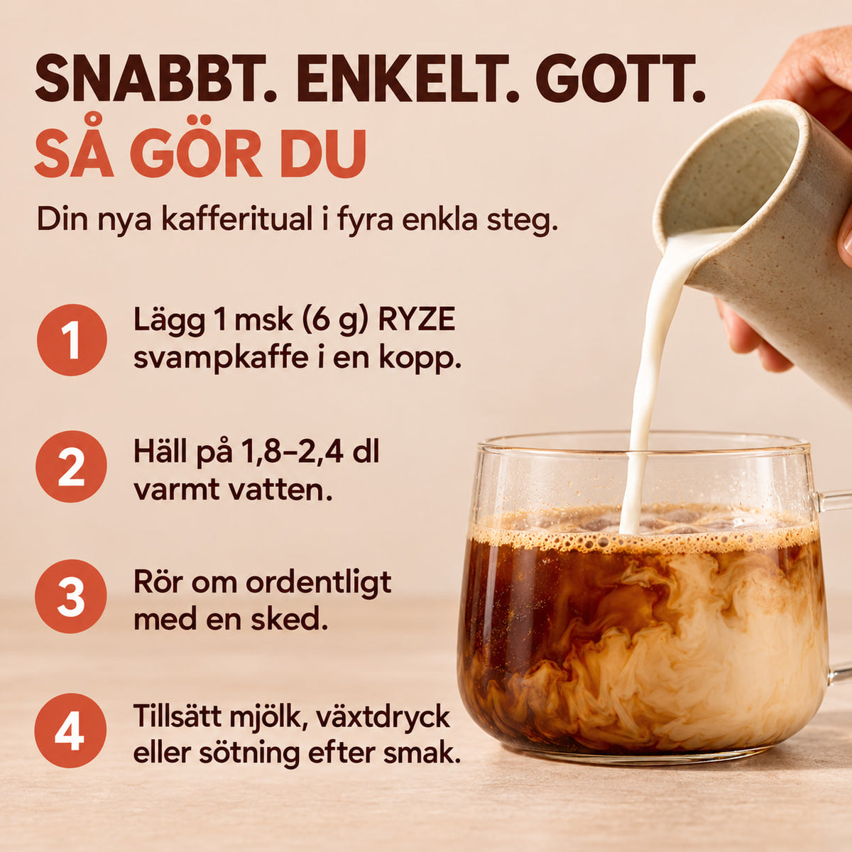 Ryze - Svampkaffe med 6 Funktionella Svampar i Varje Kopp