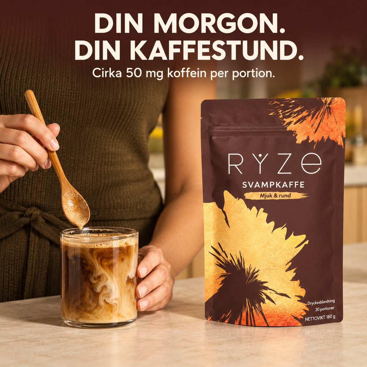 Ryze - Svampkaffe med 6 Funktionella Svampar i Varje Kopp