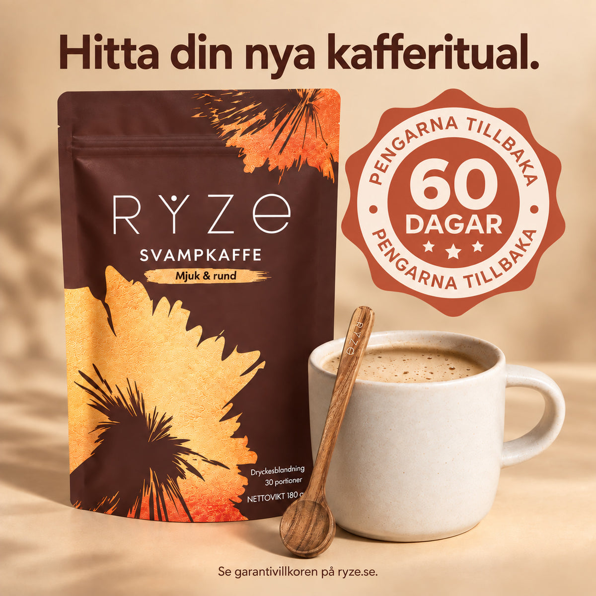Ryze - Svampkaffe med 6 Funktionella Svampar i Varje Kopp
